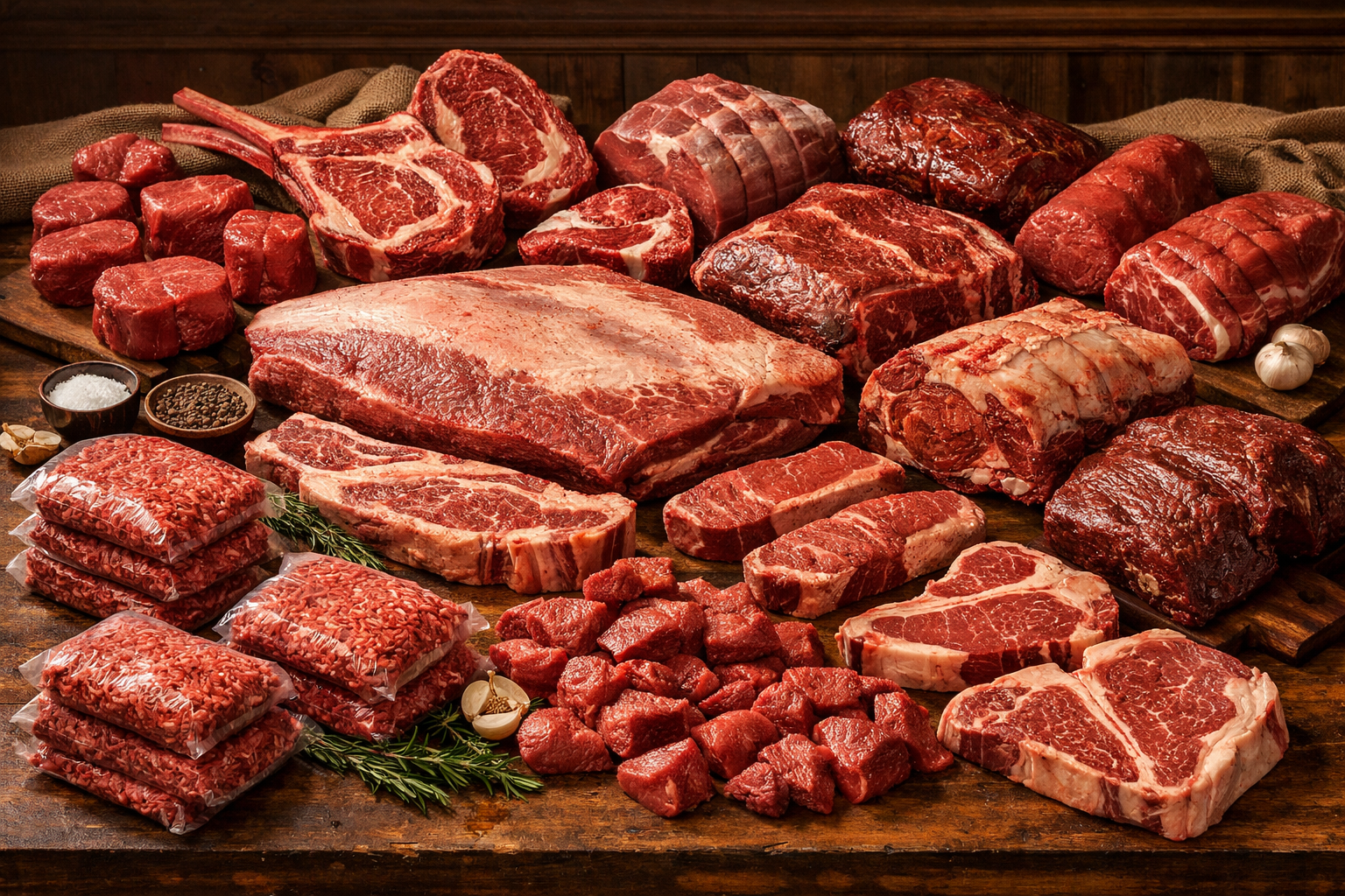 Whole beef share of complete premium cuts